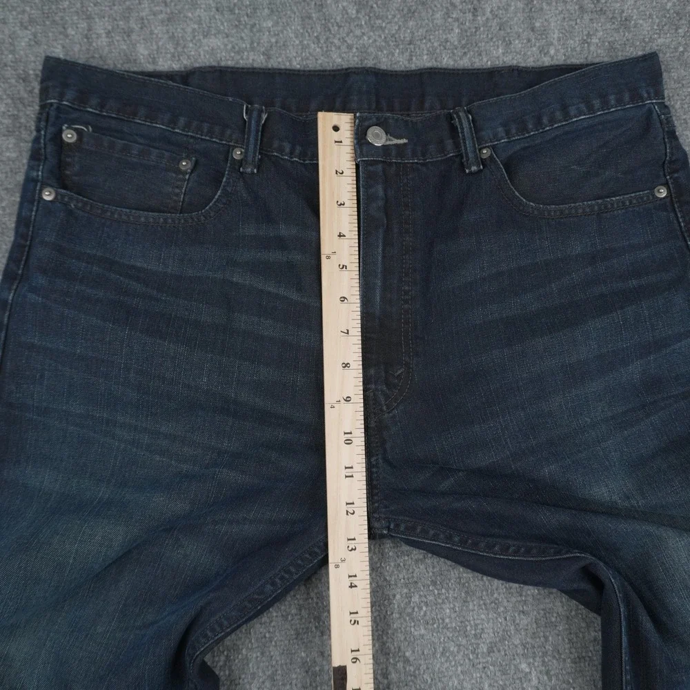 Levi's 505 Jeans Mens‎ 38x32 Dark Wash Regular Fit Straight Leg Blue Denim
